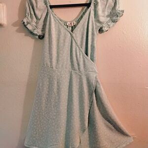 Hollister Light Blue Floral Dress